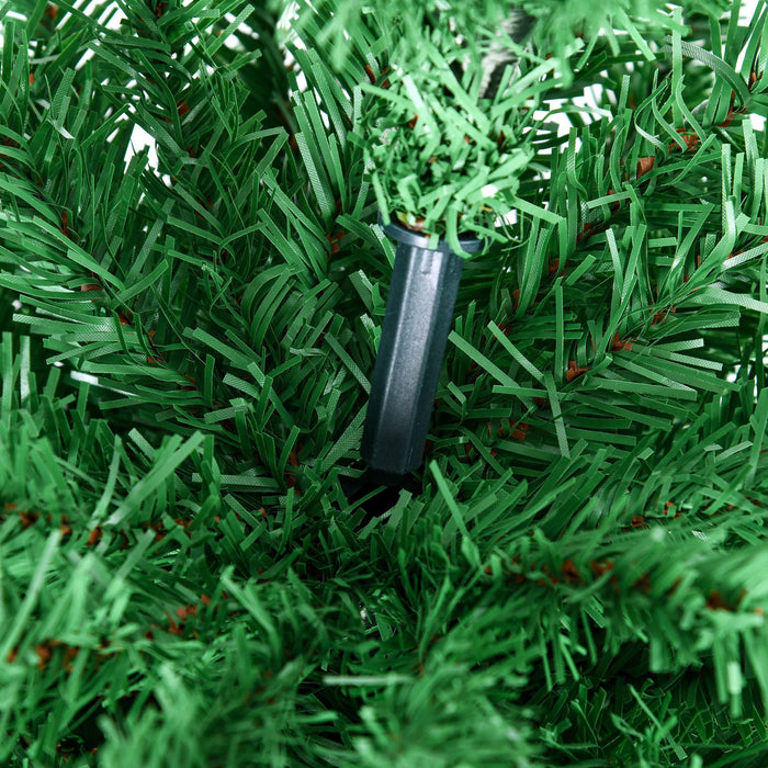 7FT Light Green Pencil Artificial Christmas Tree — 499 Tips, Unlit, Slim, Plastic Stand - Monsta Online