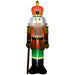 8FT Prelit Inflatable Nutcracker Soldier with 4 White LED Lights - Outdoor Christmas Decoration - Monsta Online