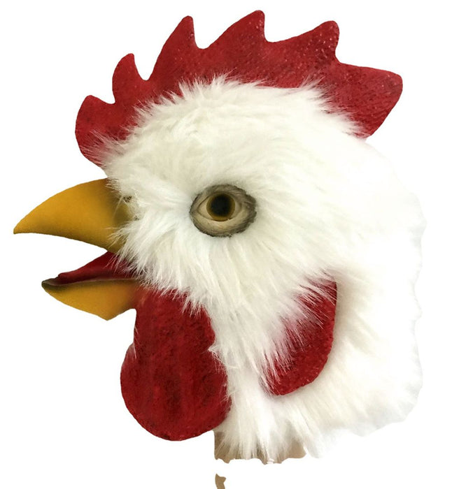 Halloween Rooster Mask – Funny Chicken Latex Animal Head for Costume Parties - Monsta Online