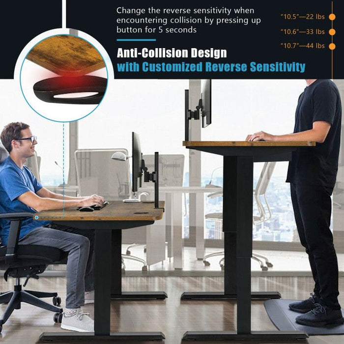Premium 48" Electric Height Adjustable Standing Desk with USB Port – Ergonomic Sit - Stand Home Office Workstation - Monsta Online