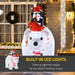 7FT Prelit Inflatable Polar Bear with Penguins and LED Lights - Outdoor Christmas Decoration - Monsta Online