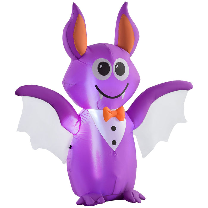 4ft Inflatable Halloween Bat with LED Lights – Blow Up Outdoor Yard Decoration - Monsta Online