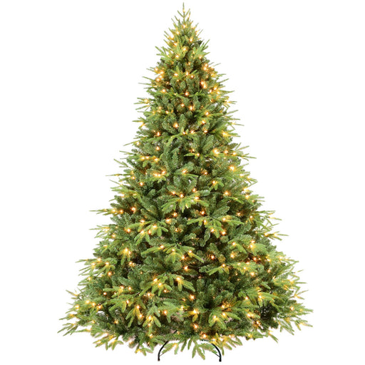 4FT Pre - Lit Artificial Christmas Tree — 907 PE/PVC Tips, 150 Lights, Foldable Metal Base - Monsta Online