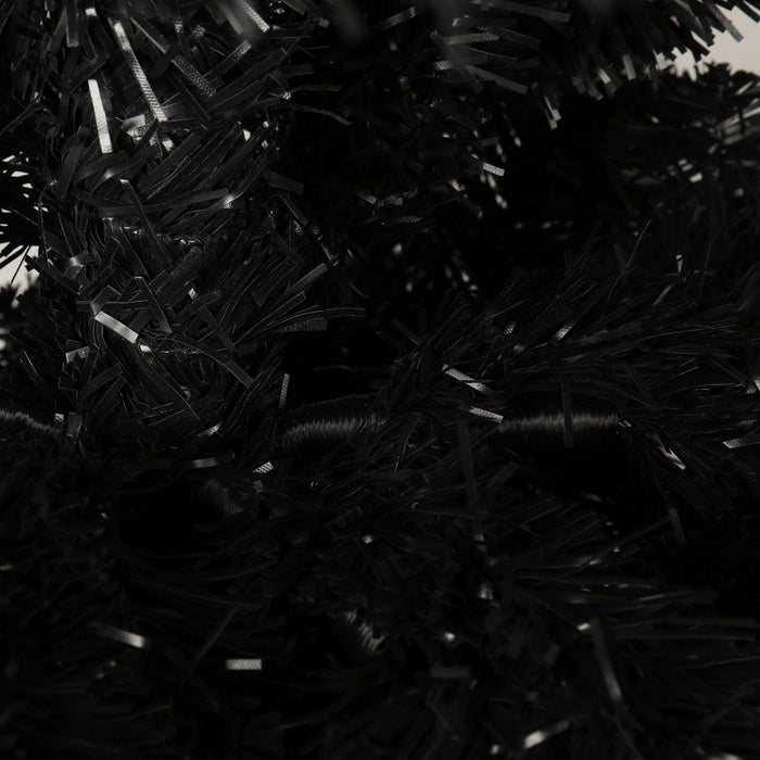 7.5FT Black Pencil Artificial Christmas Tree — 1000 Tips, Slim Space - Saving, Foldable Metal Stand - Monsta Online