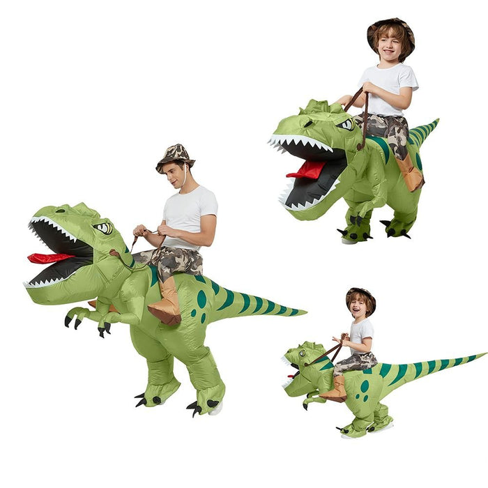 Halloween Inflatable Riding Dinosaur Costume – Kids & Adult Funny Cosplay Outfit - Monsta Online