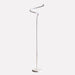 Contemporary 52.5 - Inch Curved LED Floor Lamp - Elegant Matte White S - Curve - Monsta Online