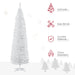 7FT White Pencil Artificial Christmas Tree — 499 Tips, Unlit, Slim Space - Saving, Realistic, Plastic Base - Monsta Online