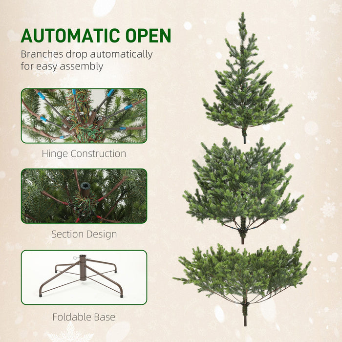 7FT Pre - Lit Sparse Cedar Artificial Christmas Tree — 310 LED Lights, 2931 PE Tips, 11 Modes, Remote - Monsta Online