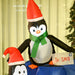 6FT Prelit Inflatable North Pole Mailbox with Penguins & Snowman and LED Lights - Outdoor Christmas Decoration - Monsta Online