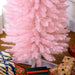 8FT Pink Pencil Artificial Christmas Tree — 618 Tips, Slim Space - Saving, Plastic Stand - Monsta Online