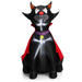 4.7ft Inflatable Halloween Vampire Cat with Red Cloak and LED Lights - Monsta Online