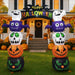 8.2FT Halloween Inflatable Pumpkin Archway with LED Lights – Giant Blow Up Halloween Decoration - Monsta Online