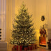 9FT Pre - Lit Artificial Christmas Tree — 300 Dual - Color LED Lights, 1939 Tips, Remote, 11 Modes, Metal Base - Monsta Online