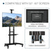Heavy Duty Rolling TV Stand 55–85 Inch with Lockable Wheels and Adjustable Laptop Shelf - Monsta Online