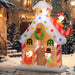 7FT Prelit Inflatable Gingerbread House with Happy Gingerbread Family and LED Lights - Outdoor Christmas Decoration - Monsta Online