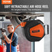 Retractable 3/8" Hybrid Air Hose Reel with 50 ft Hose and 300PSI Capacity - Monsta Online
