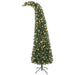 7FT Whimsical Bent Top Pre - Lit Artificial Christmas Tree — 300 Warm White LEDs, 777 Tips, 8 Modes - Monsta Online