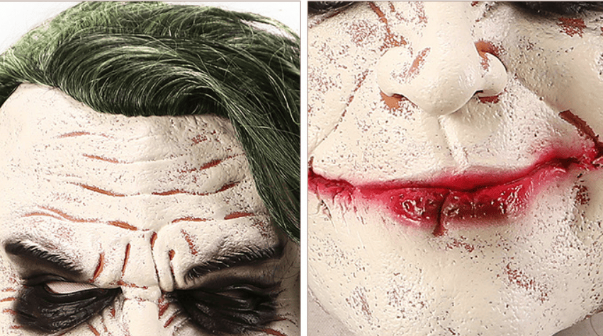 Halloween Joker Mask – Evil Movie Style Latex Cosplay Headgear - Monsta Online