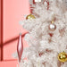 7FT Pink & White Ombre Pencil Artificial Christmas Tree — 616 Tips, Unlit, Auto - Open Hinged, Steel Base - Monsta Online