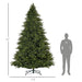 12FT Hinged Artificial Christmas Tree — 8410 Tips, Unlit, Full Realistic, Foldable Metal Stand - Monsta Online