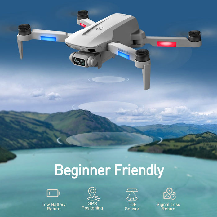 Premium 4.5 - Inch GPS Drone with Camera and Dual Batteries - 5G FPV Auto Return & Follow Me Feature for Adults - Monsta Online