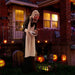 5.2ft Halloween Animatronic Old Lady Maid – Motion Activated with Flashing Red Eyes and Creepy Talking Phrases - Monsta Online