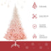 6FT Pink Spruce Artificial Christmas Tree — 800 Tips, Unlit, Auto - Open, Full Realistic Branches, Metal Base - Monsta Online