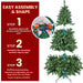 9FT Pre - Lit Smart Artificial Christmas Tree — 620 WiFi RGB LED, Music Sync, App Control, Hinged, Metal Stand - Monsta Online