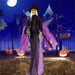 7.2ft Animatronic Halloween Witch – Sound Activated with Glowing Eyes, Eerie Arm Movements and Creepy Sounds - Monsta Online