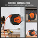 Retractable 3/8" Hybrid Air Hose Reel with 50 ft Hose and 300PSI Capacity - Monsta Online