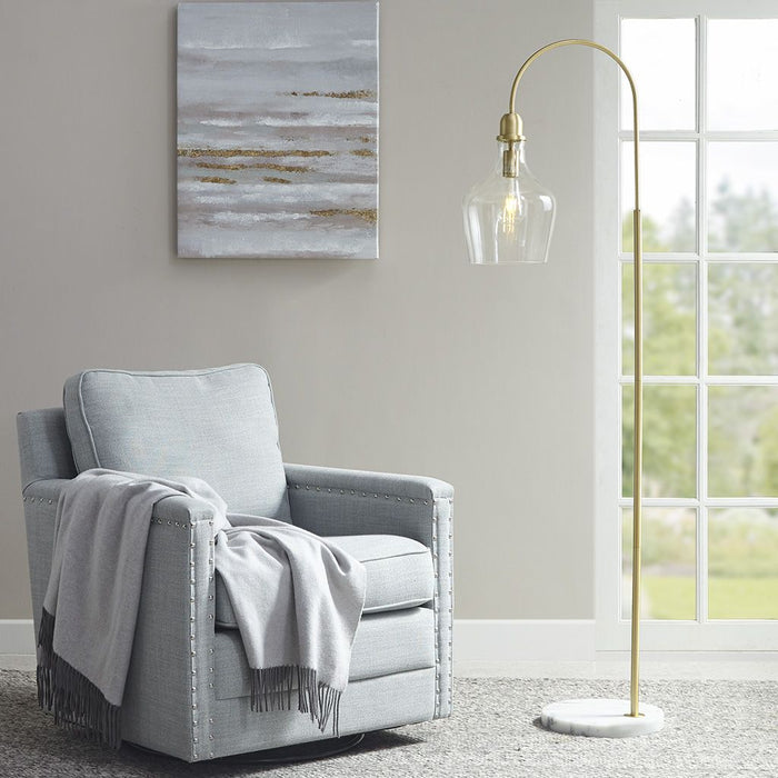 Modern Arched Floor Lamp with Elegant Marble Base for Stylish Living Rooms - Monsta Online
