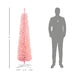 6FT Pre - Lit Pink Pencil Artificial Christmas Tree — 200 Multi - Color LED Lights, 8 Modes, 360 Tips - Monsta Online