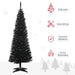 5FT Black Pencil Artificial Christmas Tree — 294 Tips, Unlit, Slim Space - Saving, Plastic Stand - Monsta Online