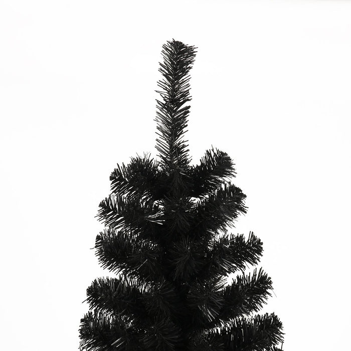 7.5FT Black Pencil Artificial Christmas Tree — 1000 Tips, Slim Space - Saving, Foldable Metal Stand - Monsta Online