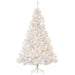 6FT Pre - Lit White Artificial Christmas Tree — 1000 Tips, 250 Warm White LEDs, Metal Stand - Monsta Online