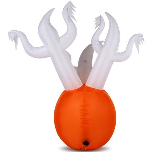 5.9FT Halloween Inflatable Pumpkin Ghost with LED Lights - Monsta Online
