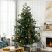 7.5FT Wide Artificial Christmas Tree — 1288 Tips, Unlit, Auto - Open, Easy - Shape Branches, Steel Base - Monsta Online