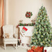 7.5FT Unlit Artificial Christmas Tree — 1588 PVC Tips, Hinged, Foldable Metal Base - Monsta Online