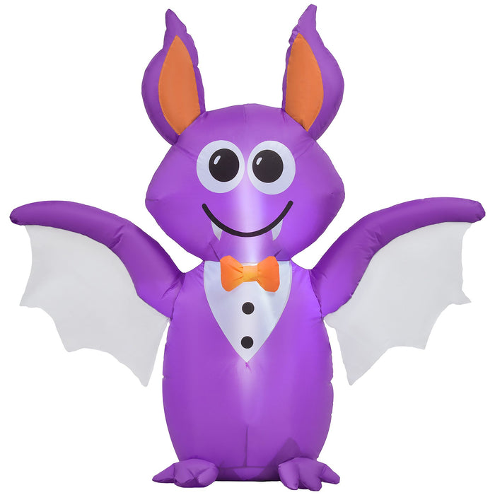 4ft Inflatable Halloween Bat with LED Lights – Blow Up Outdoor Yard Decoration - Monsta Online