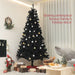 7.5FT Black Artificial Christmas Tree — 1346 Tips, Auto - Open Hinged, Full Shape, Steel Base - Monsta Online