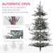 9FT Snow Flocked Nordic Pine Artificial Christmas Tree — 1939 Tips, Unlit, Hinged, Wide Shape, Steel Base - Monsta Online