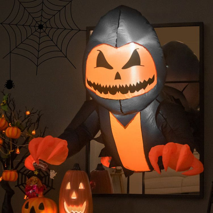 3.3ft Halloween Inflatable Pumpkin Head Ghost with LED Lights - Monsta Online