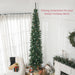 9.5FT Pencil Artificial Christmas Tree — 1132 Tips with Pine Cones, Pine Needles, Unlit, Metal Base - Monsta Online