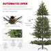 12FT Hinged Artificial Christmas Tree — 8410 Tips, Unlit, Full Realistic, Foldable Metal Stand - Monsta Online