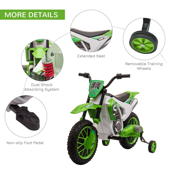 12V Electric Kids Ride On Dirt Bike - Ride - On Motorcycle with Training Wheels - Monsta Online