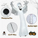 12FT Halloween Inflatable Ghost with LED Lights – Giant Blow Up Yard Decoration - Monsta Online