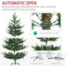6FT Nordic Pine Artificial Christmas Tree — 795 Tips, Auto - Open Hinged, Unlit, Wide Steel Base - Monsta Online