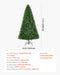 7.2FT Unlit Full Artificial Christmas Tree — 1346 Tips, Metal Base - Monsta Online