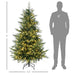 6FT Pre - Lit Artificial Christmas Tree — 400 Warm White LEDs, 2328 Tips, Auto - Open, 8 Light Modes - Monsta Online