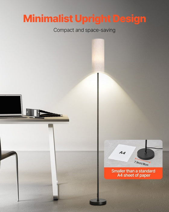 Modern Color Adjustable Floor Lamp - Remote Control & Dimming Function for Living Rooms - Monsta Online